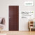 Leowwod ประตูไม้ Series 6 ลาย 66 (Mahogany ลาย06 (80))