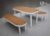 POLAR Table Set150 ชุดโต๊ะสนาม สีไม้ธรรมชาติ 1.50m.