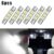 Xenon สีขาว 3SMD 6641 6614F หลอดไฟ กระจกแต่งหน้าฟิวส์ไฟ 6ชิ้น