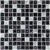 โมเสคแก้ว GL 12X12 ควอรี่ส์ แกรนด์ ดำ (1S) PM