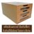 RELUX ตู้ลิ้นชักไม้หน้าใส รุ่นMDF-123B 3ลิ้นชัก A4-F4-F14