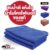 ผ้าไมโครไฟเบอร์ 300gsm ขนาด 30×30 cm สีน้ำเงิน