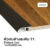 Leowood ตัวจบ พื้นต่างระดับ PVC (T1) สำหรับพื้นไม้ลามิเนต ยาว 2 เมตร มี 11 สี (สี Black Oak)