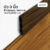 Leowood บัวผนัง PVC ขนาด 3 นิ้ว ขนาด 16 x 75 x 2000 มม. มี 10 สี ขอบ บัว ปูพื้น อุปกรณ์ ตกแต่ง พื้น ผนัง บัวเชิงผนัง(สี Classic Walnut)