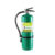 ถังดับเพลิงชนิดน้ำยาเหลวระเหย BF2000 ขนาด 10 ปอนด์ Fireman