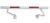 คานจำกัดความสูง คานกันกระแทก 200 – 300 cm. ขาว – แดง ( นำไปติดตั้งได้เลย )